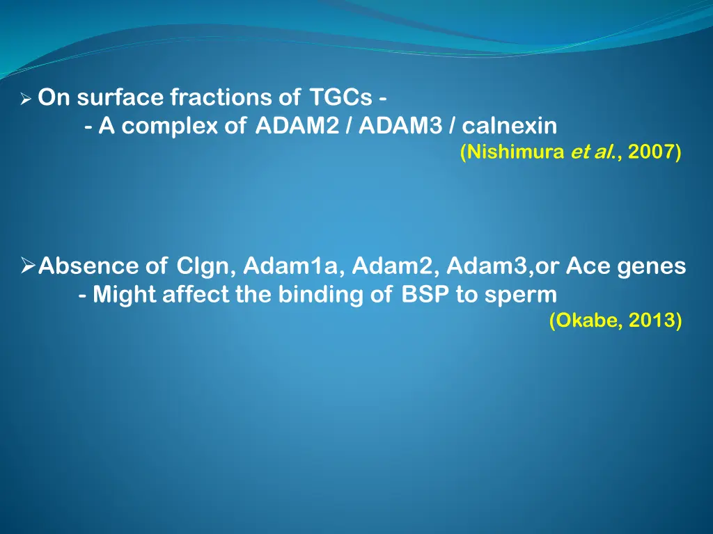 on surface fractions of tgcs a complex of adam2