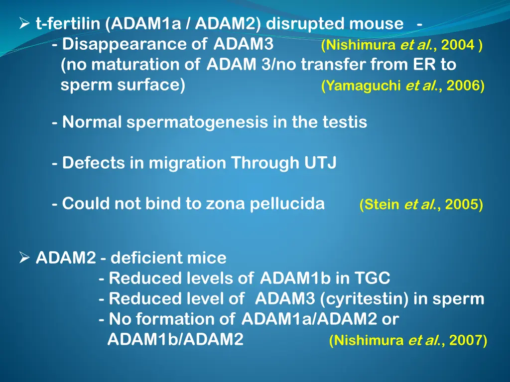 t fertilin adam1a adam2 disrupted mouse