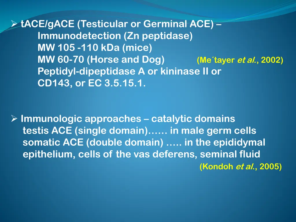 tace gace testicular or germinal