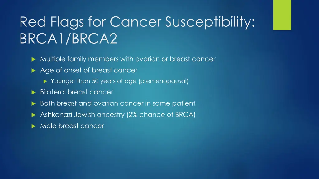 red flags for cancer susceptibility brca1 brca2