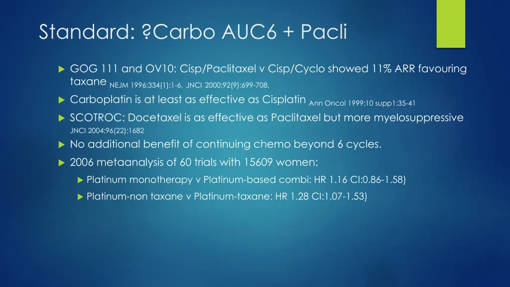 standard carbo auc6 pacli