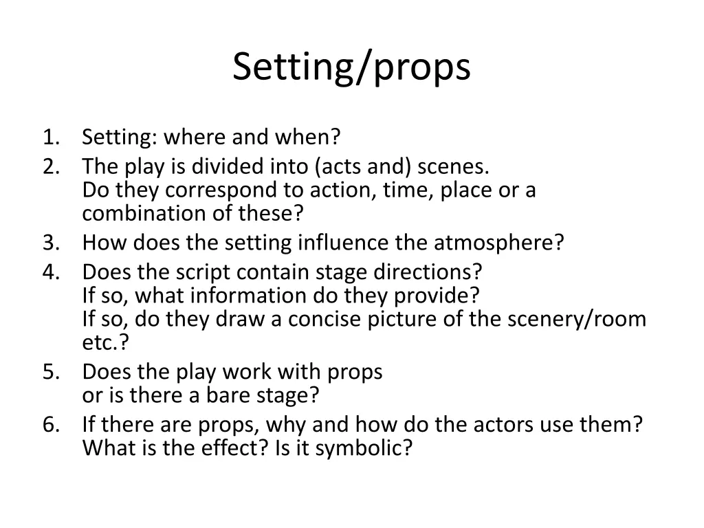 setting props