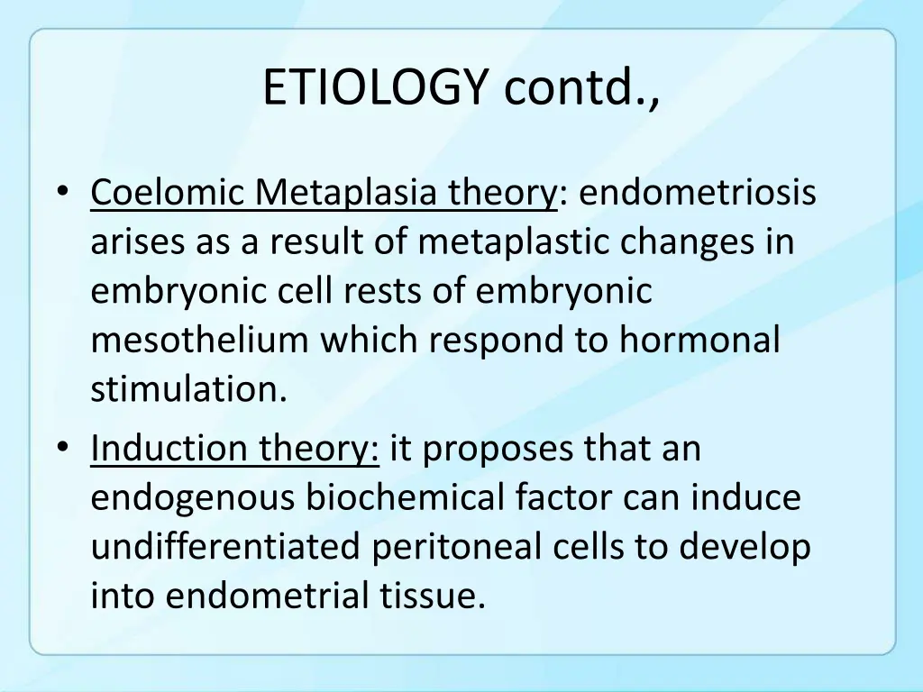 etiology contd 1