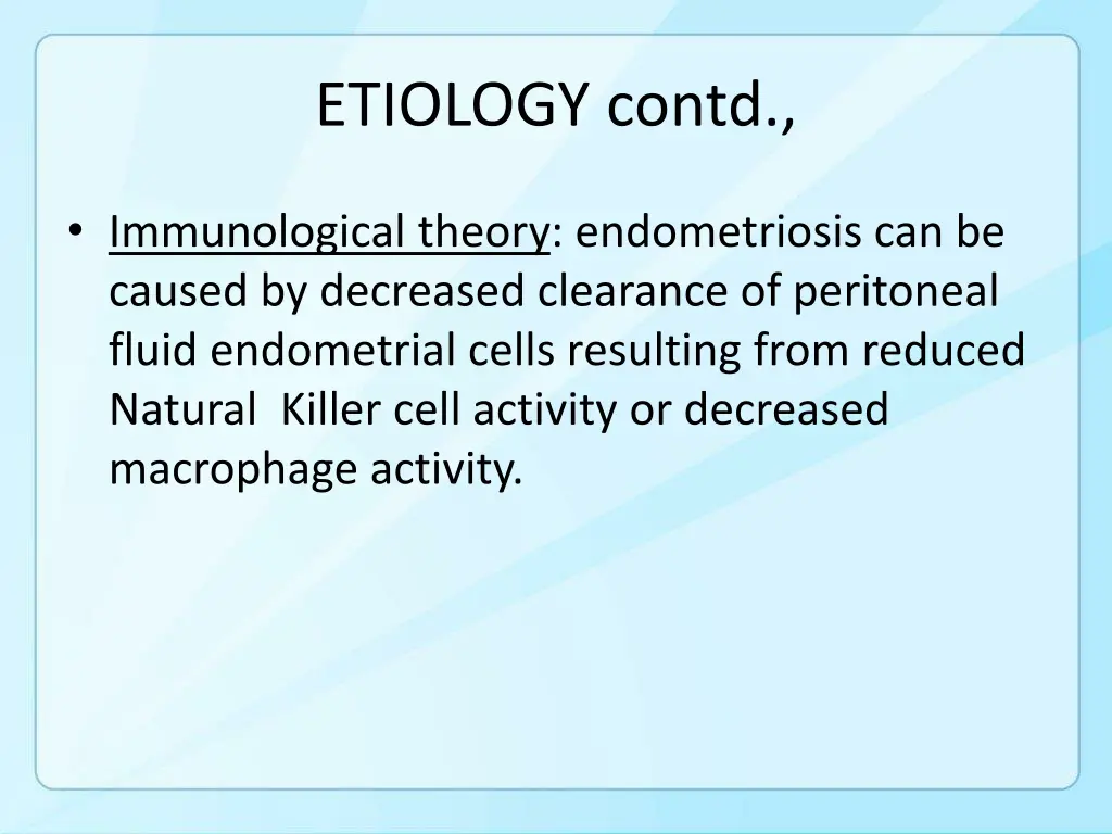 etiology contd 3