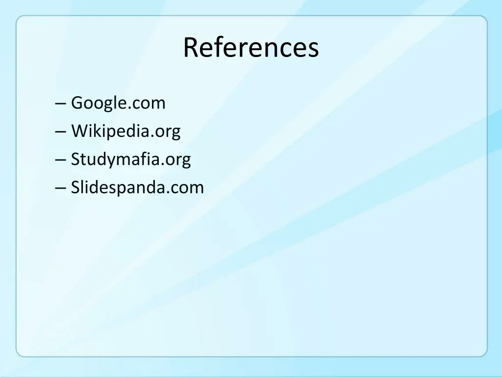 references