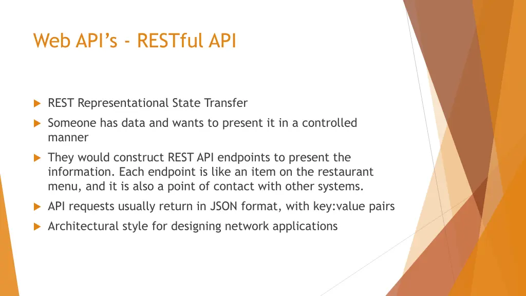 web api s restful api