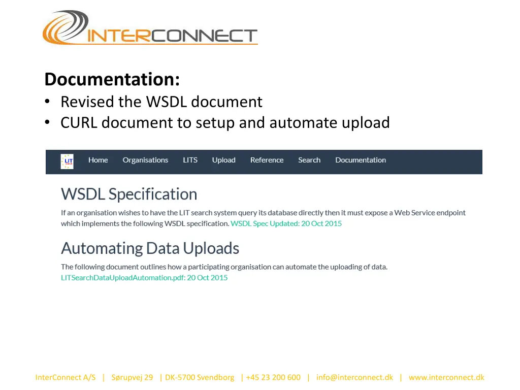 documentation revised the wsdl document curl