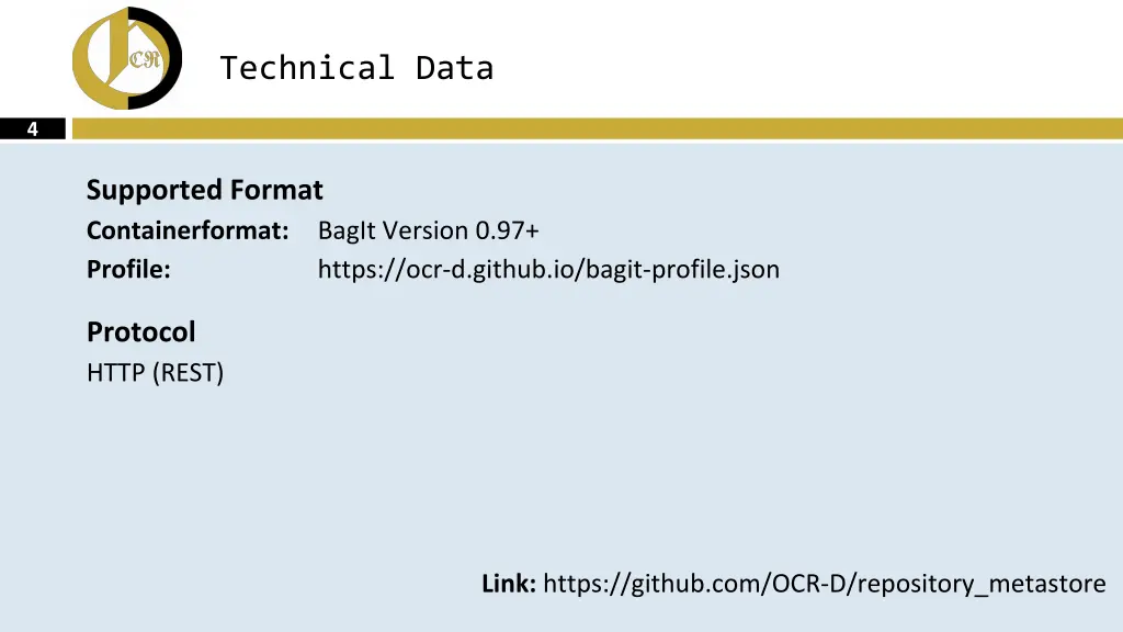 technical data