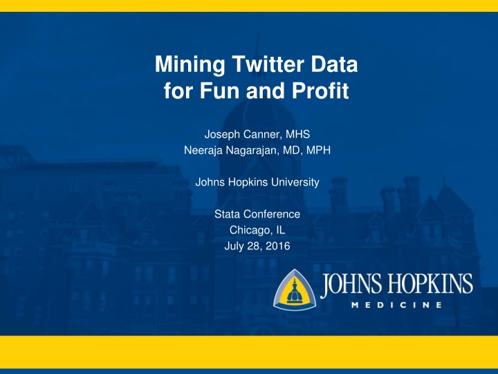 mining twitter data for fun and profit