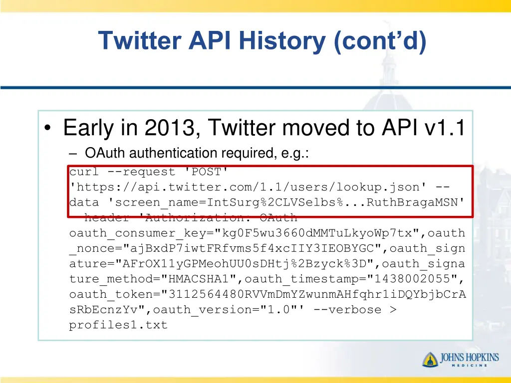 twitter api history cont d 1