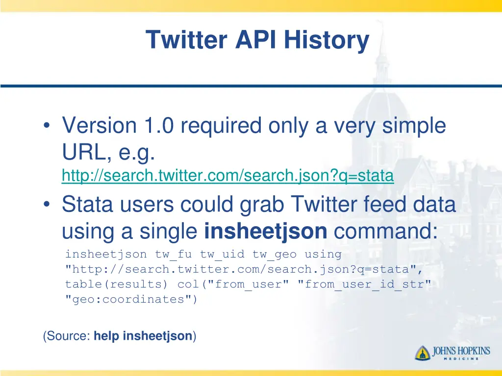 twitter api history