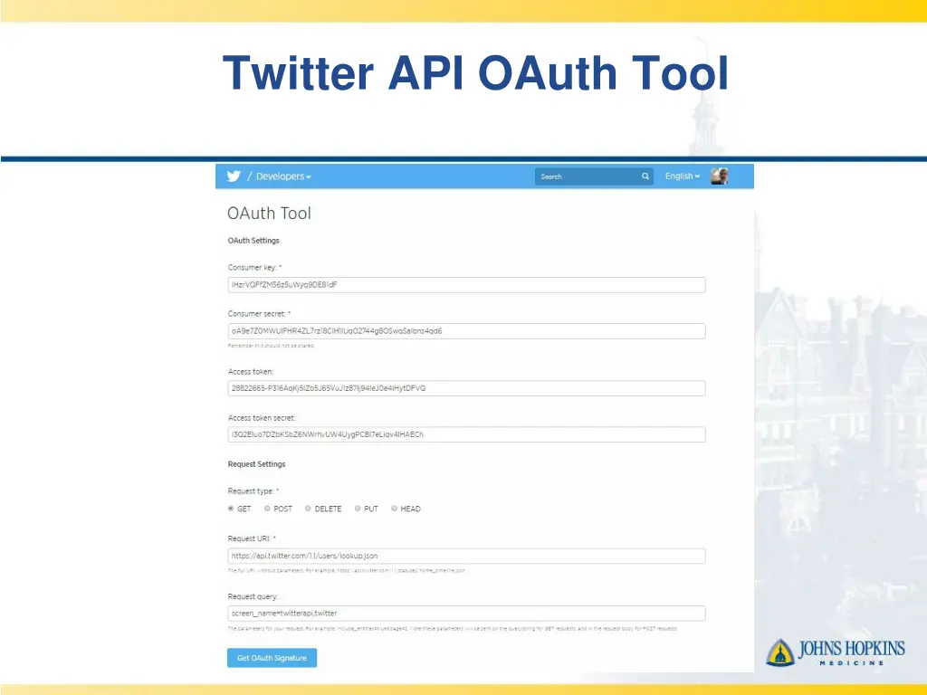 twitter api oauth tool