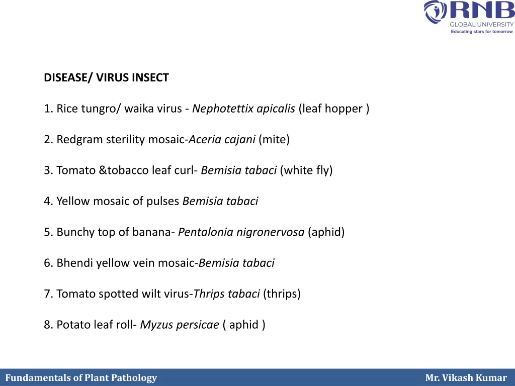 disease virus insect