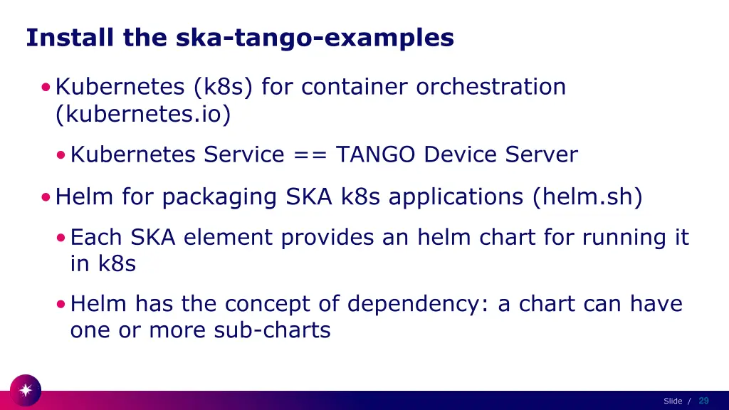 install the ska tango examples