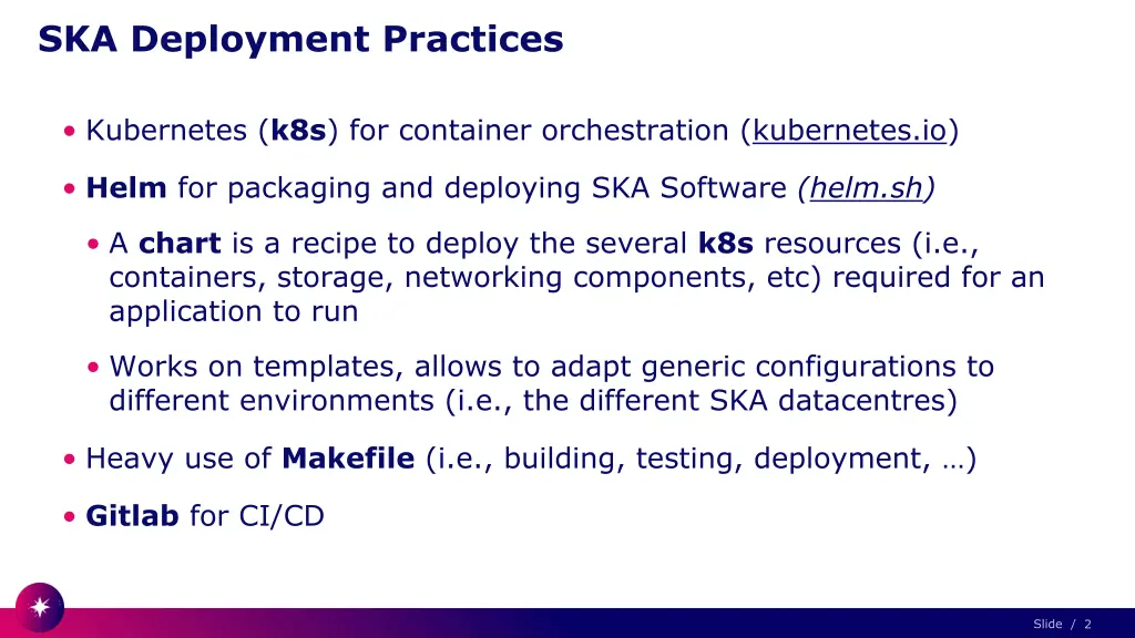 ska deployment practices