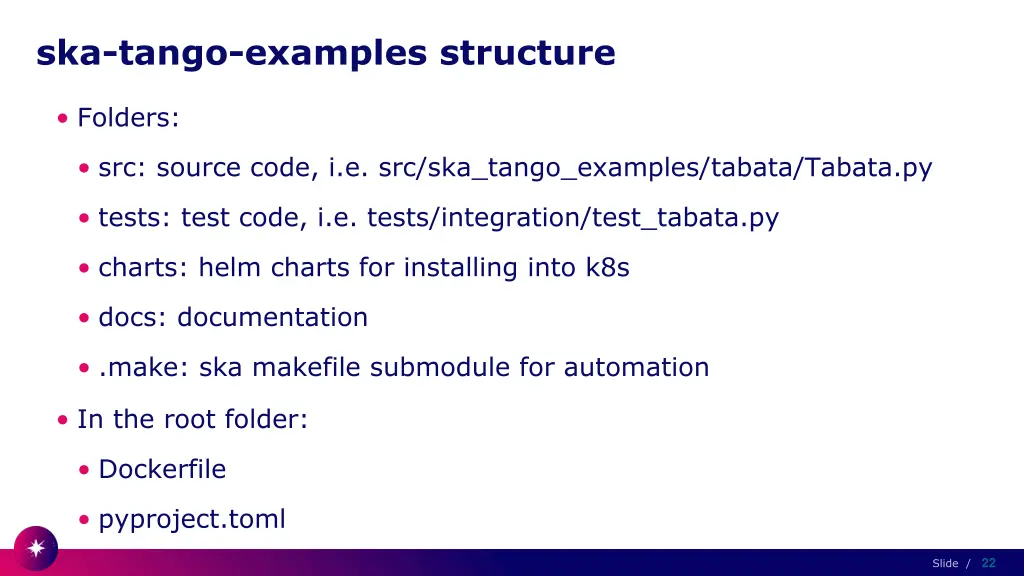 ska tango examples structure