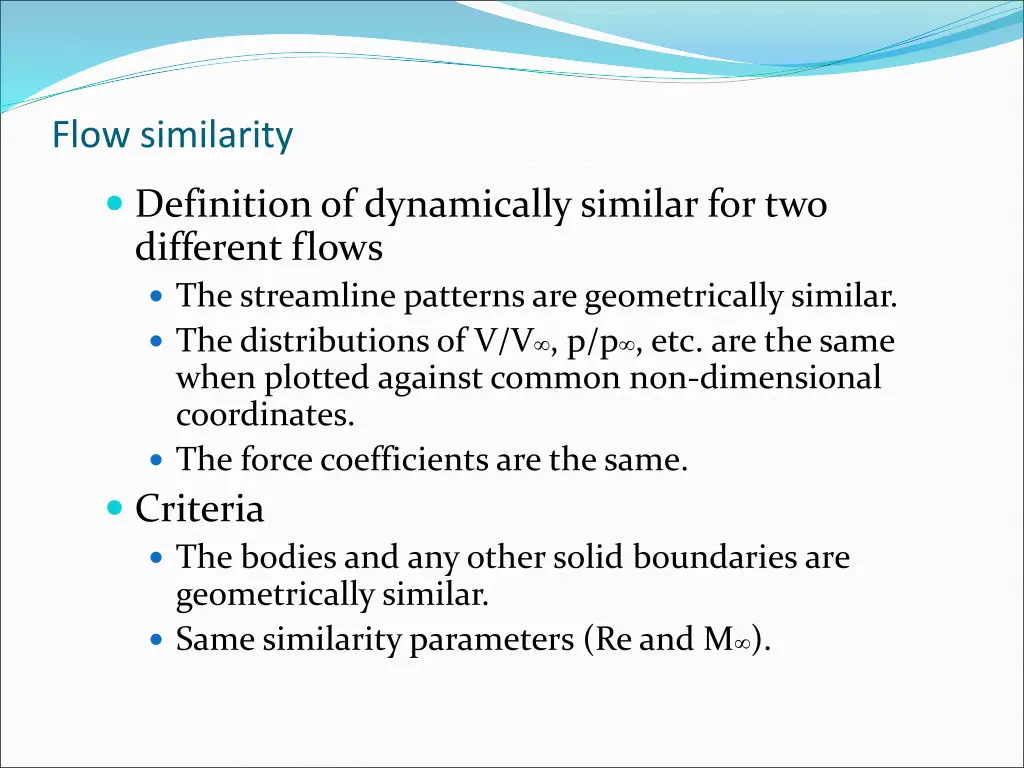 flow similarity