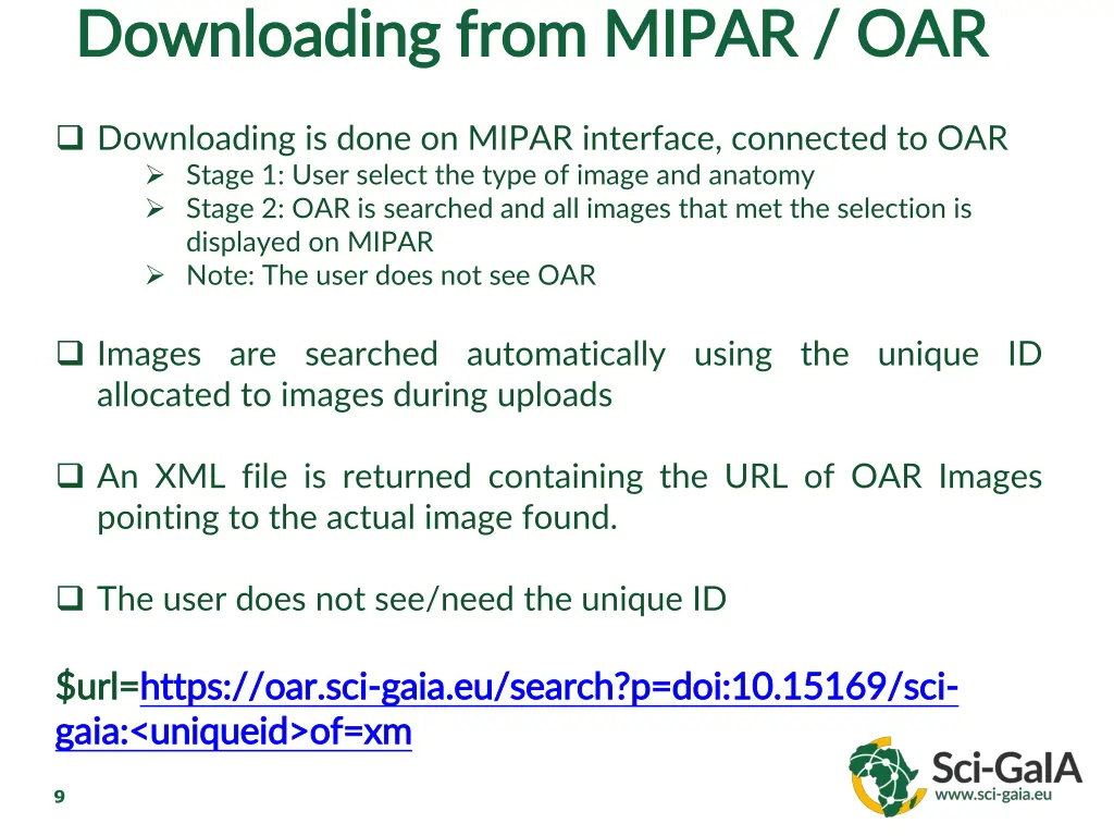 downloading from mipar oar downloading from mipar