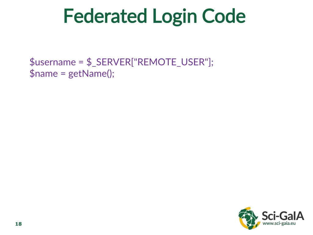 federated federated login