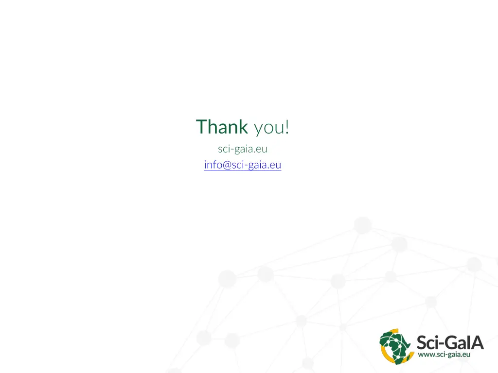 thank you sci gaia eu info@sci gaia eu