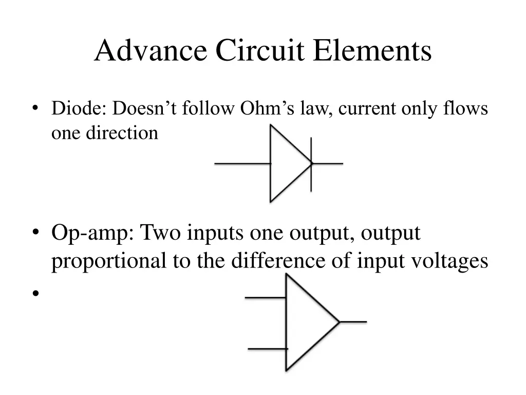 advance circuit elements