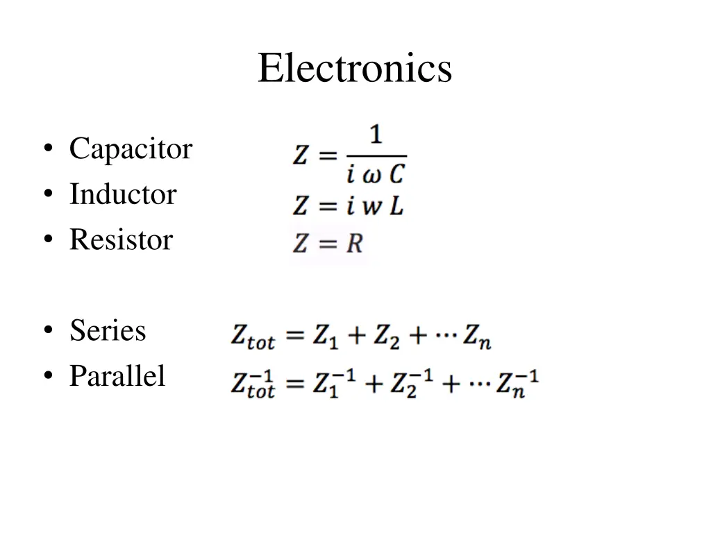 electronics