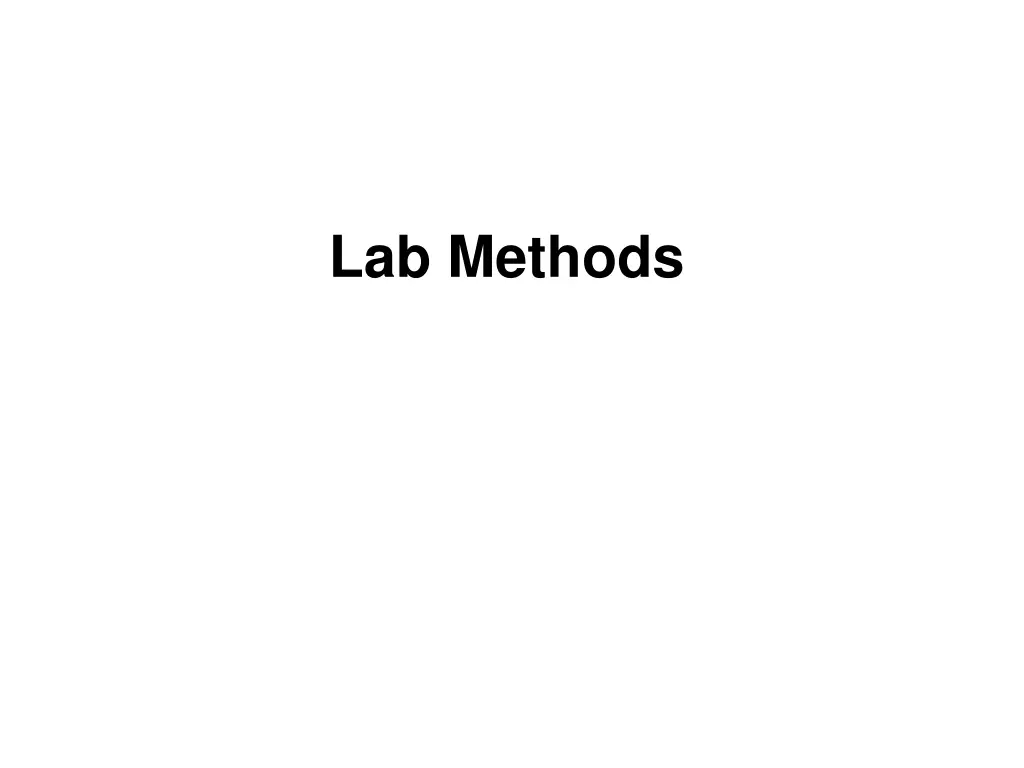 lab methods