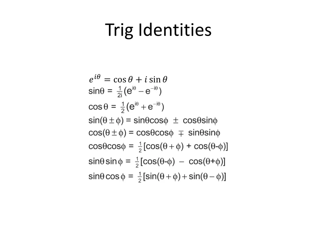 trig identities