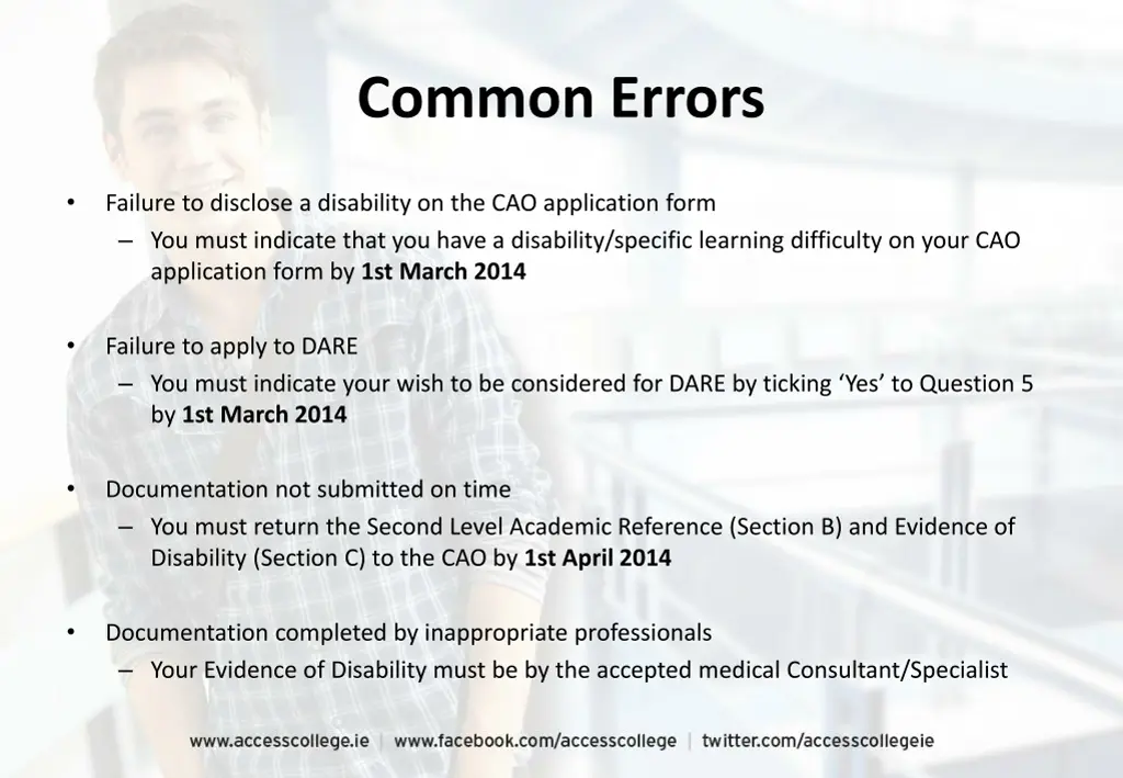 common errors