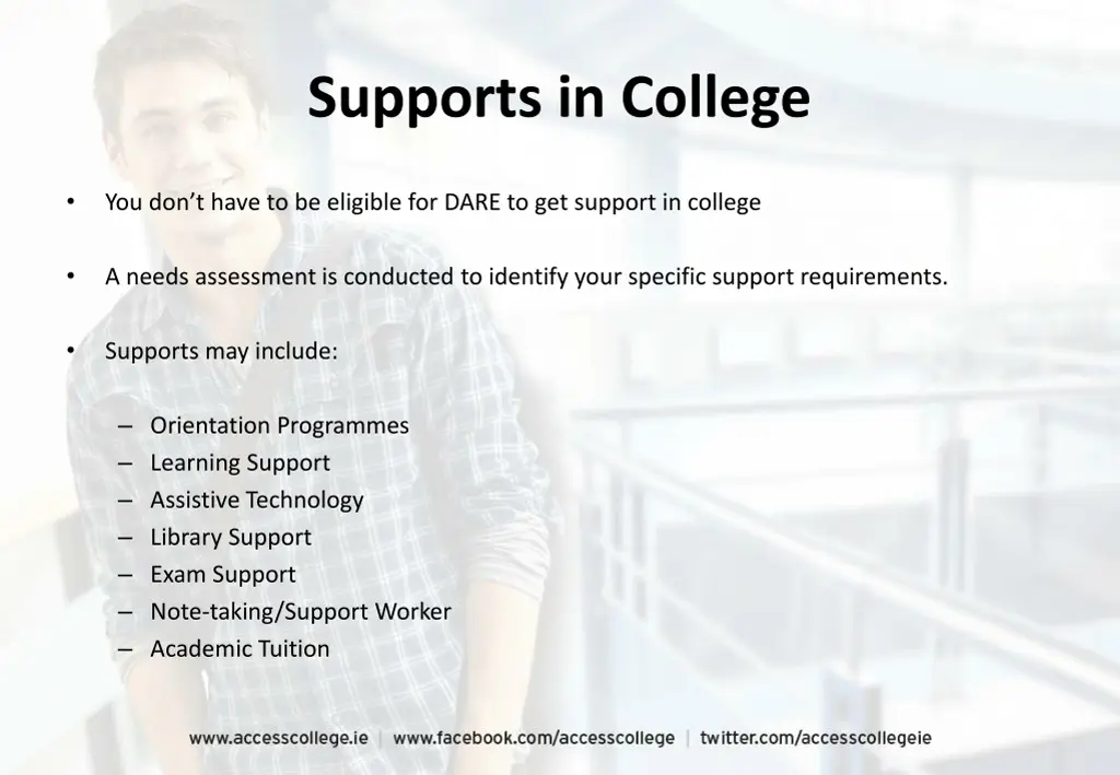 supports in college