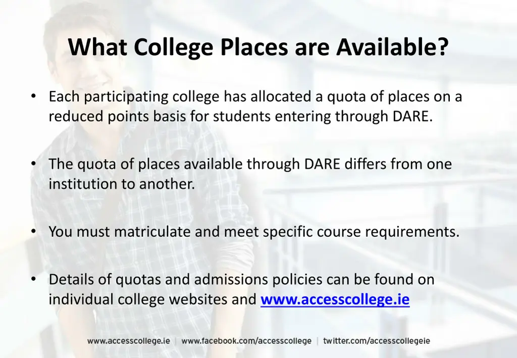 what college places are available