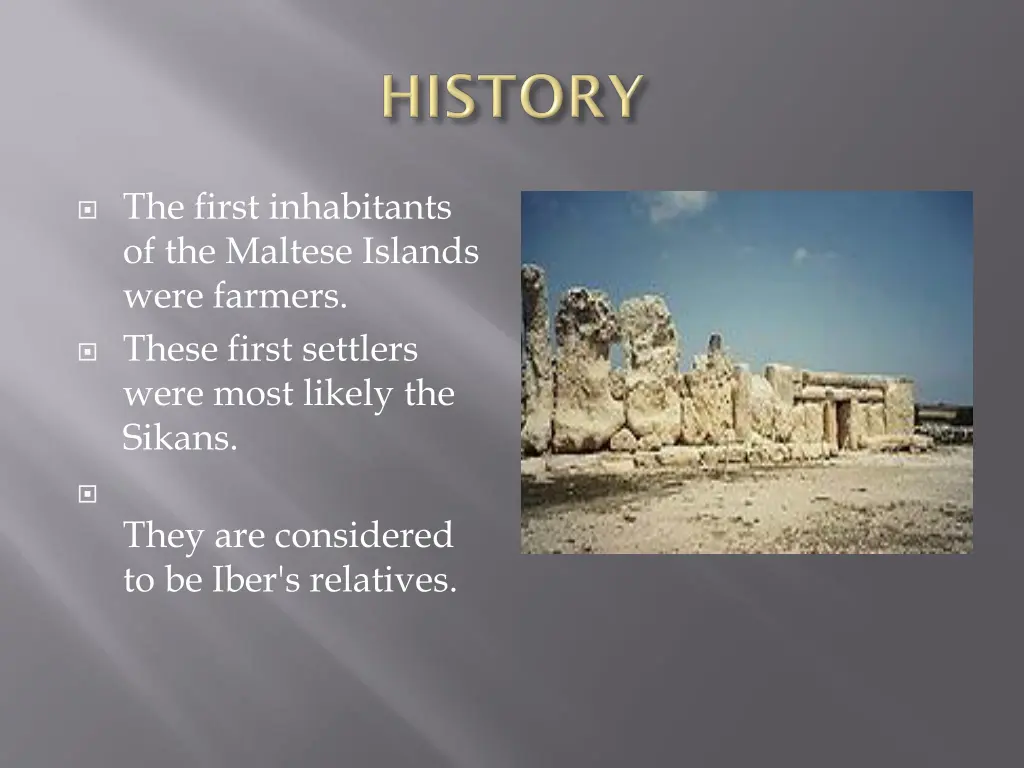 the first inhabitants of the maltese islands were