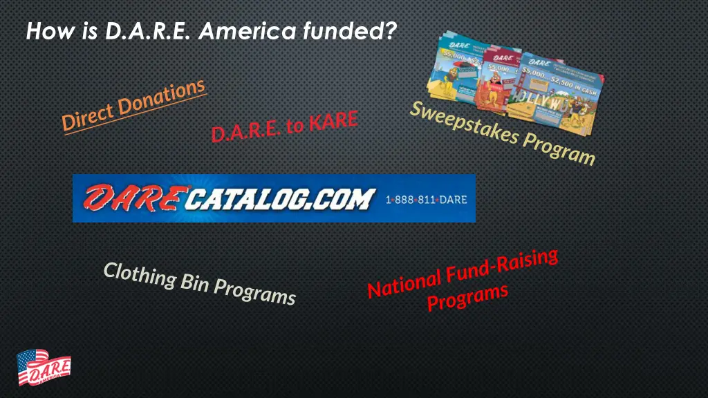 how is d a r e america funded