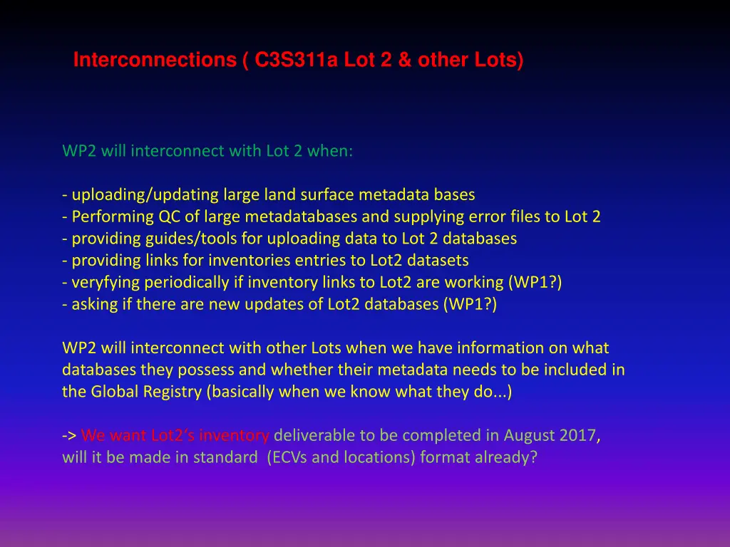 interconnections c3s311a lot 2 other lots