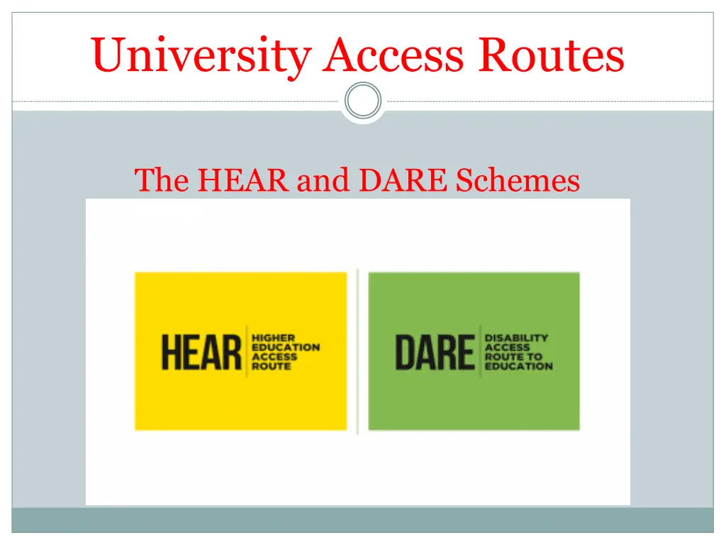 university access routes