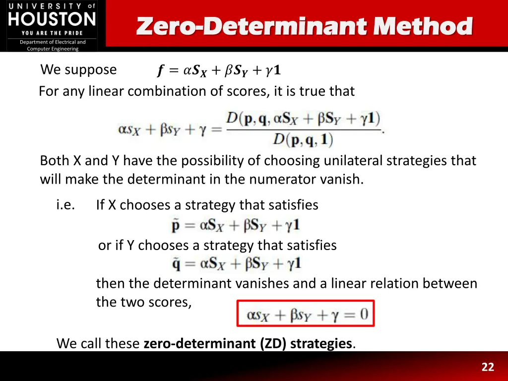 zero zero determinant method determinant method 2