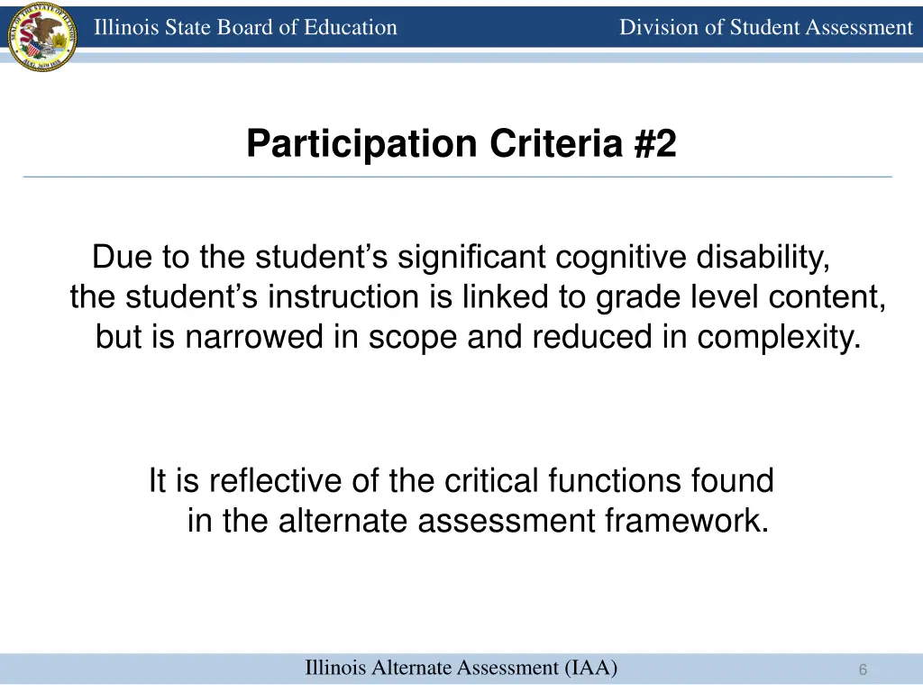 illinois state board of education 6