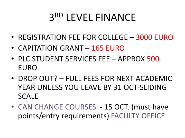 3 rd level finance