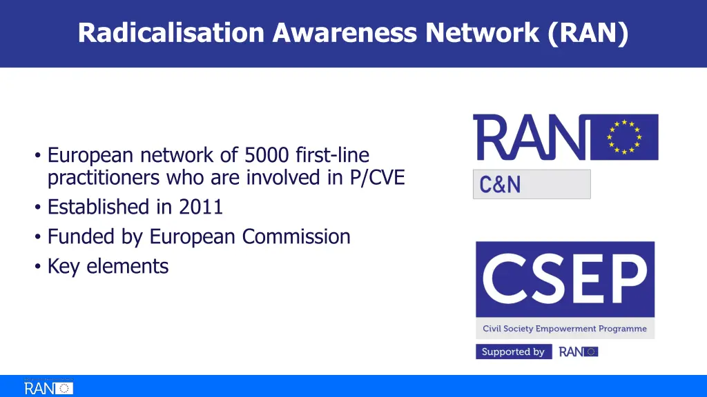 radicalisation awareness network ran