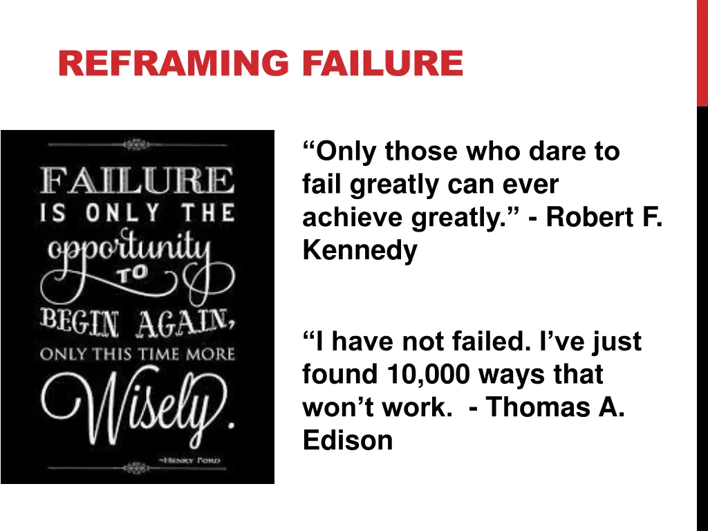 reframing failure