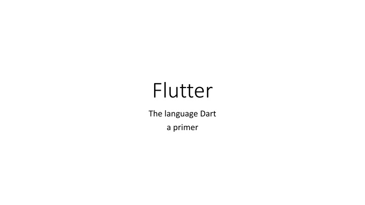 flutter