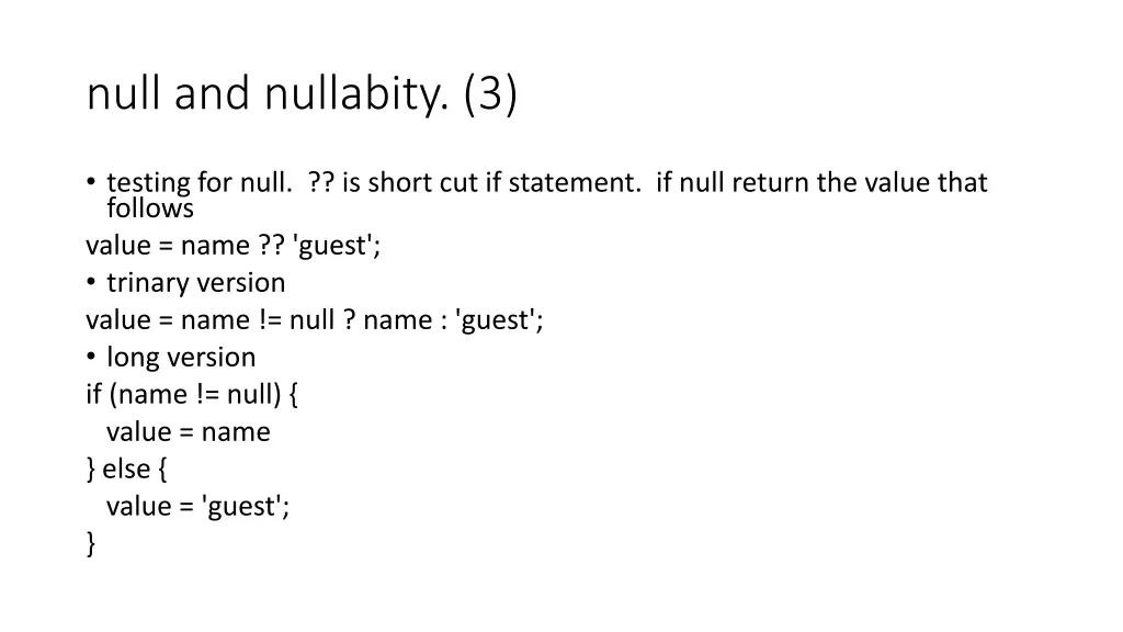 null and nullabity 3