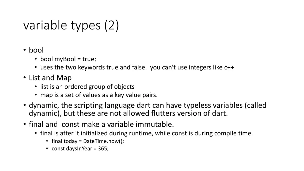 variable types 2