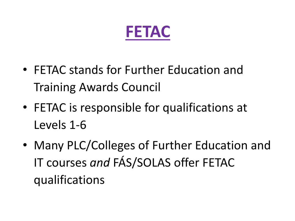 fetac