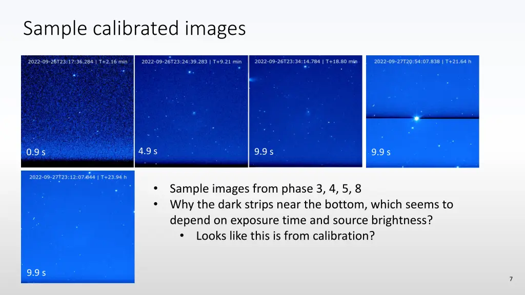 sample calibrated images