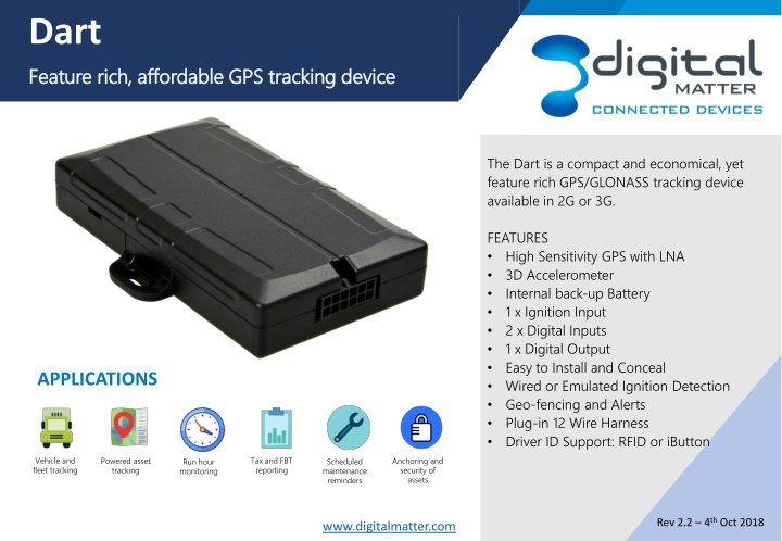 dart feature rich affordable gps tracking device