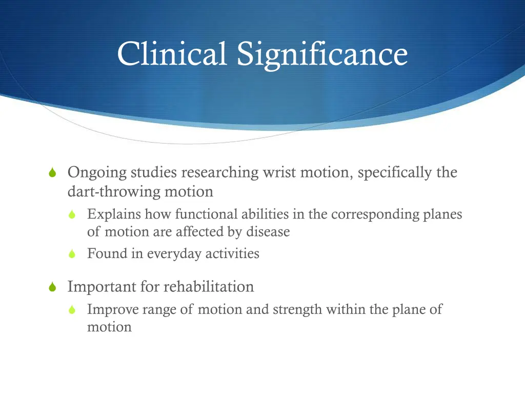 clinical significance