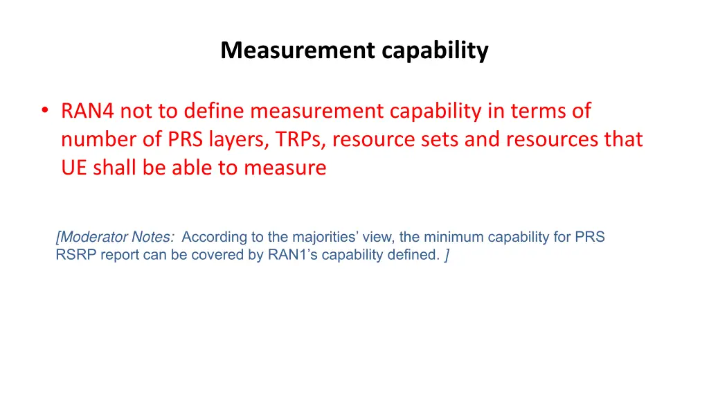 measurement capability