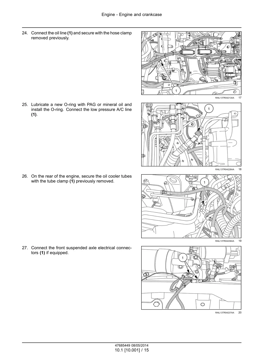 engine engine and crankcase 12