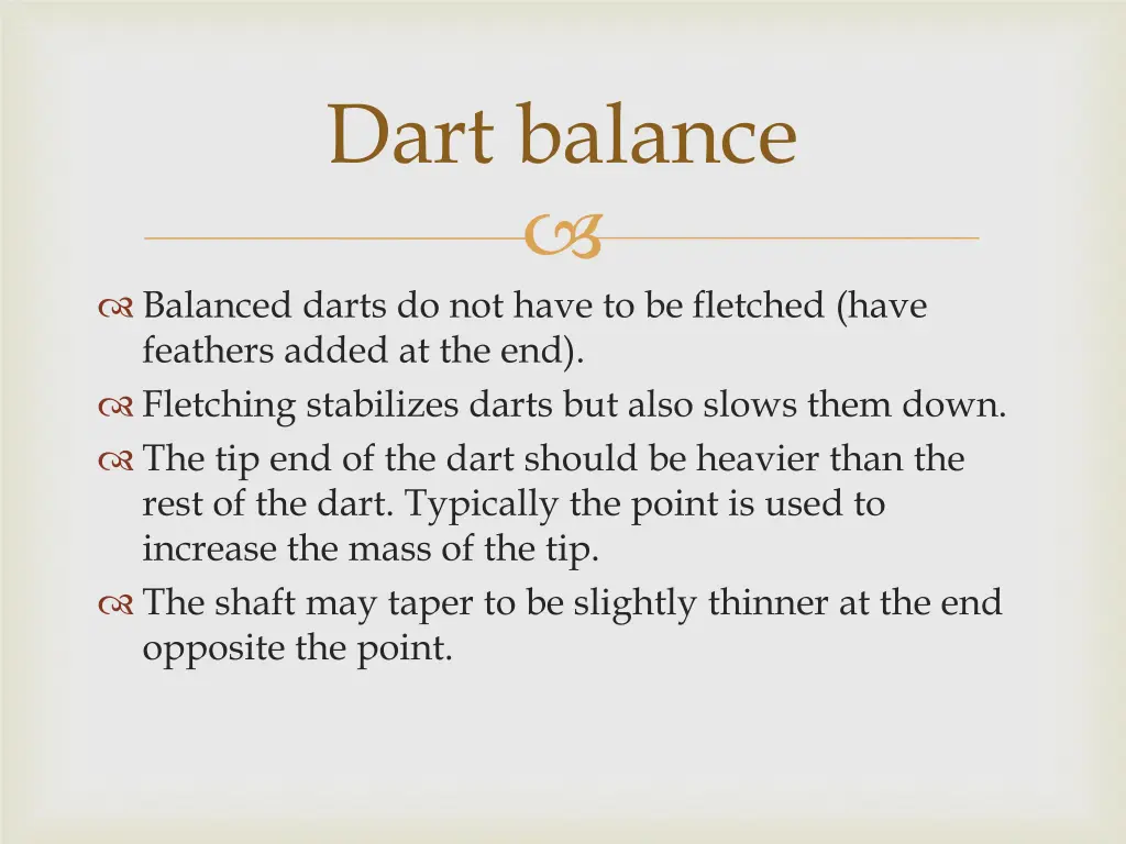 dart balance